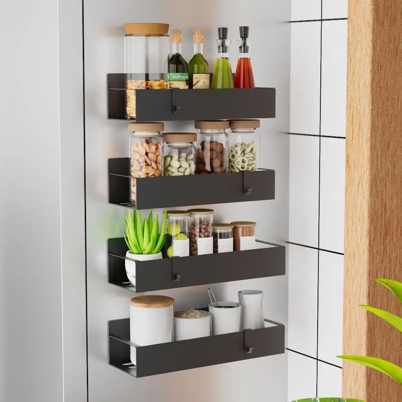 

Металлическая магнитная подставка-органайзер для специй на холодильник и духовку - решение для организации кухонной утвари и хранения в кладовой