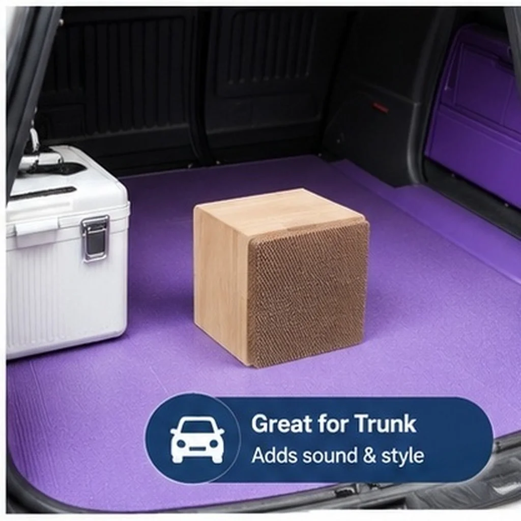 Car Audio Subwoofer Enclosure Wood Speaker Box Enclosure 4 Inch Speaker Dustproof Net Vehicle Audio Subwoofer Box Cabinet
