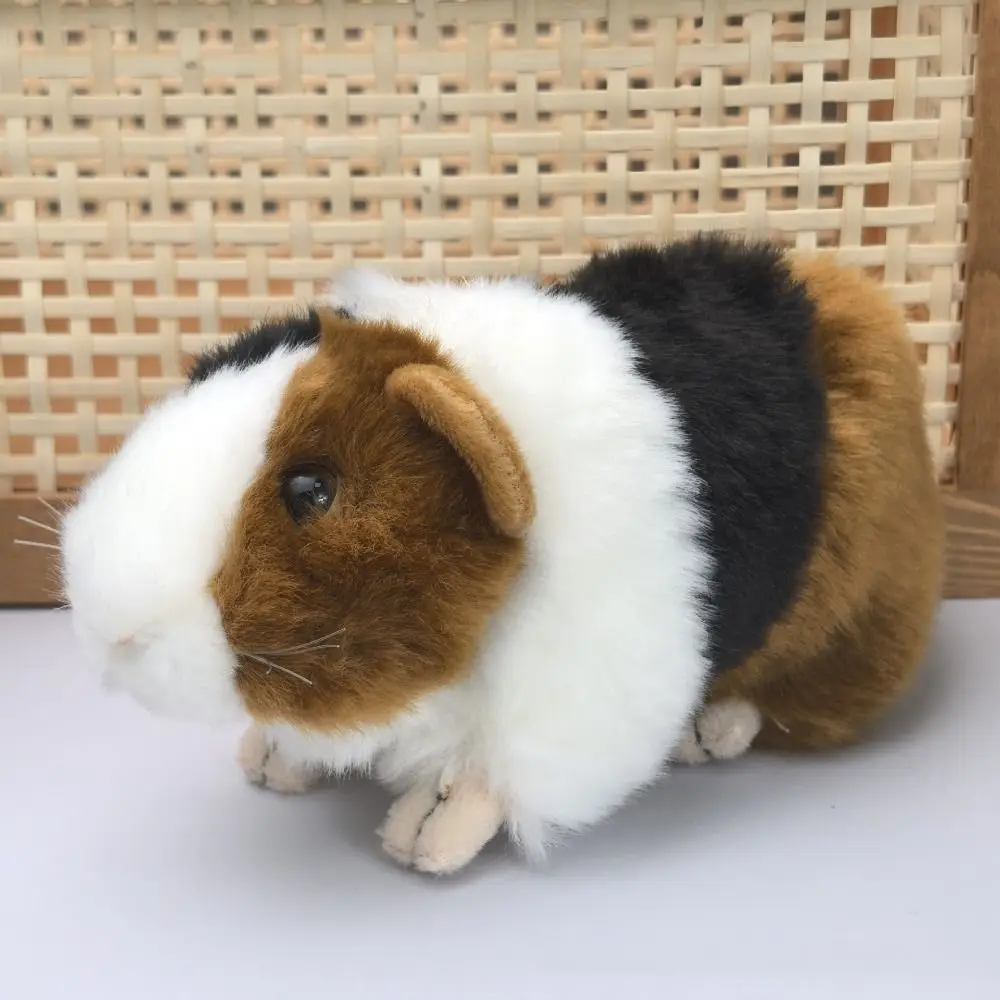 Christmas Gift Stuffed Animals Guinea Pig Stuffed Cute Dolls Real Life Plush Mouse Dolls 18cm Fluffty Hamster Doll Room Decor