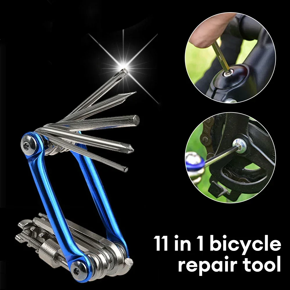 

Multi Functional 11in1 Bicycle Repair Set Wrench Screwdriver Multiple Maintenance Tools Portable Mountain Bicycle Repair Set