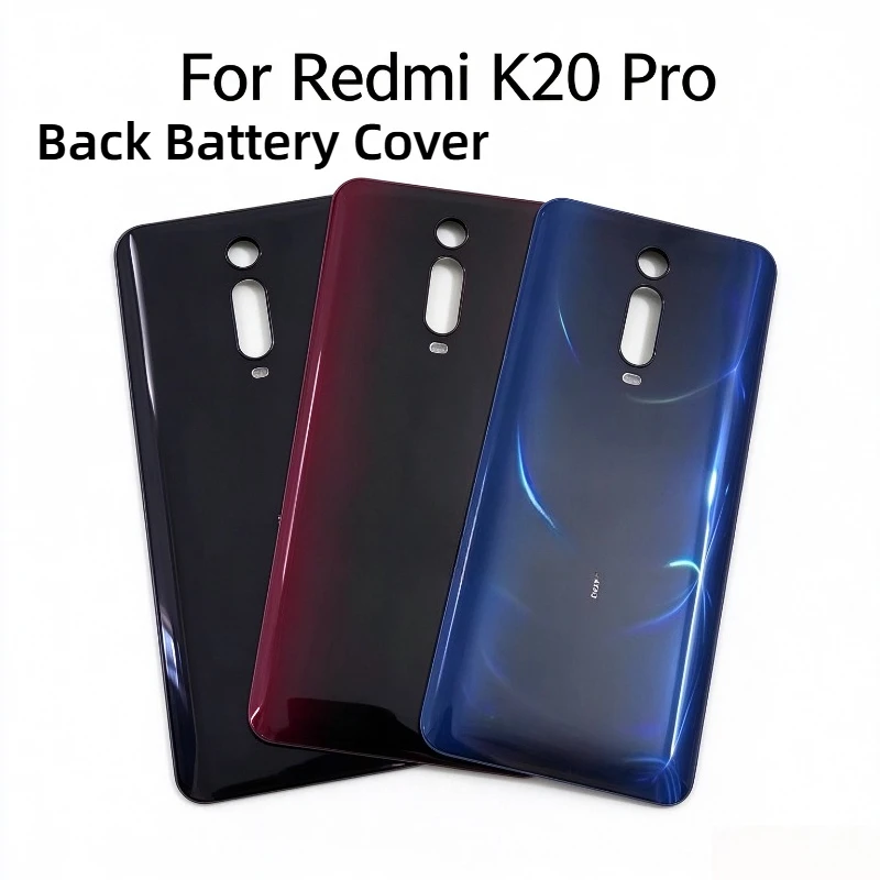 New For Xiaomi Redmi K20 Pro Battery Back Cover Glass Panel Rear Door Glass Housing Case With Adhesive Replace