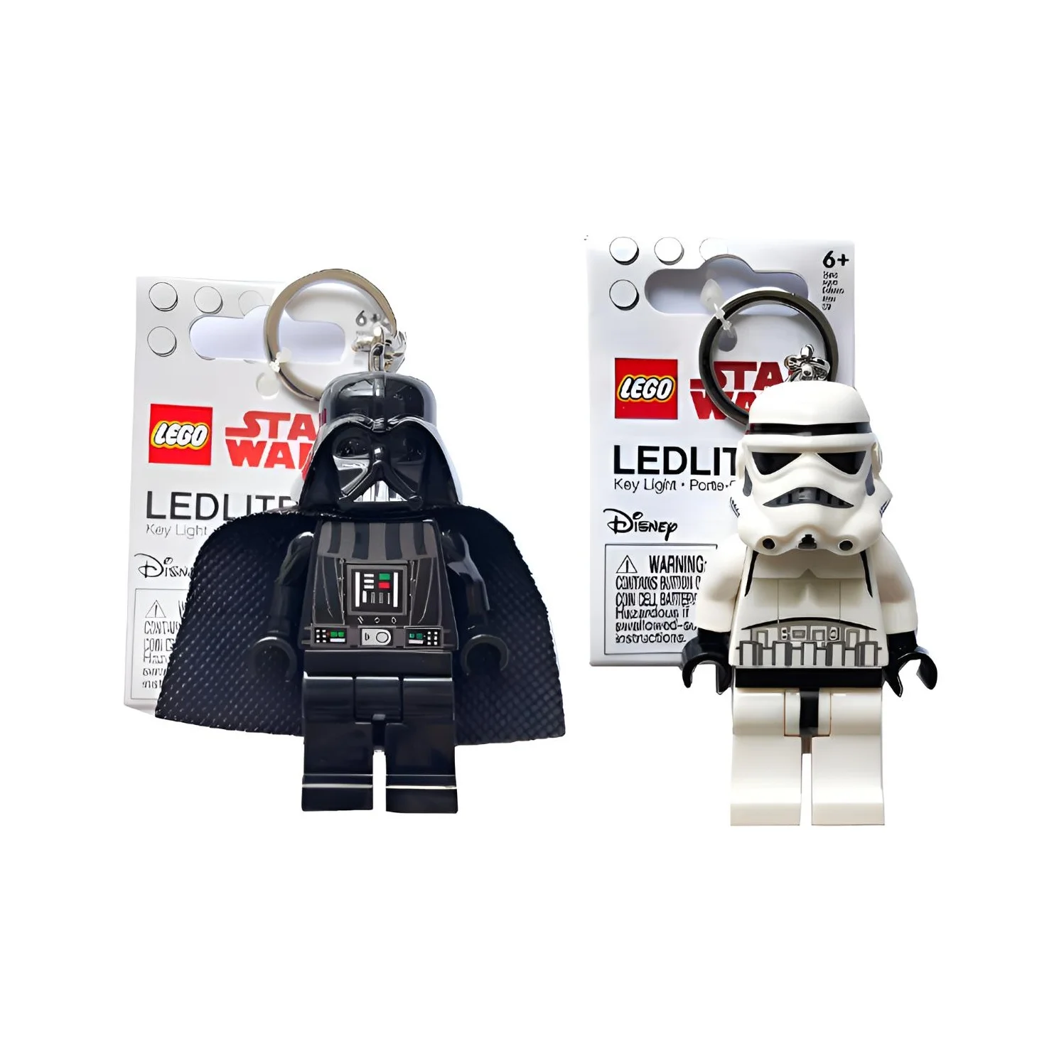 LEGO Star Wars Collection Glow in The Dark Keychain Building Blocks 0 300pcs Black Warrior White Soldier -