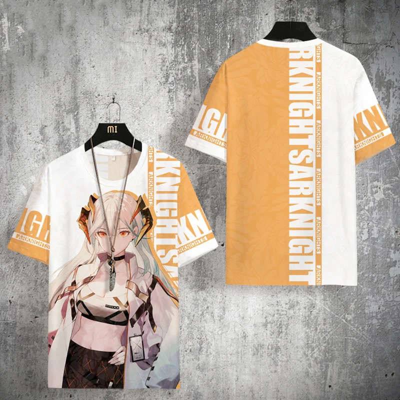 

Anime Game Arknights All Role Cosplay T-shirts Fashion 3D Print Cartoon Tees Summer Men Women Harajuku Short Sleeve Cosplay Tees