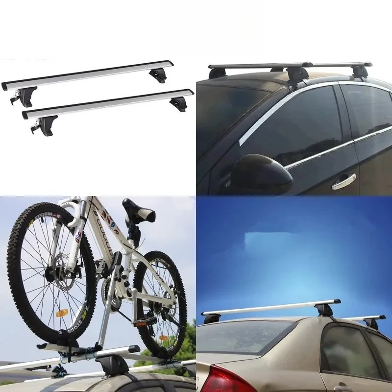 Universal Car Roof Mount Luggage Rack Bicycle Frame Cross Bar Rack for Travel Car Modification Rack