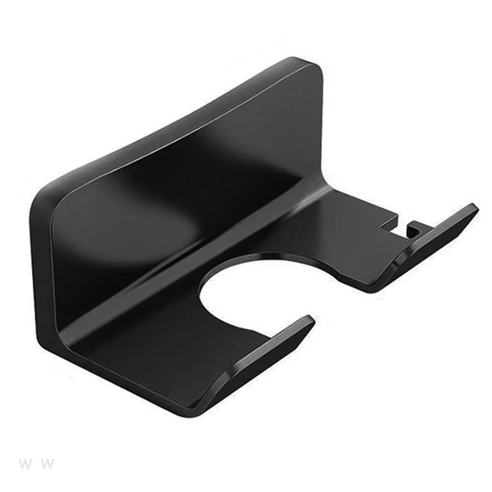 1 Wall Mounted Hair Dryer Bracket Bathroom Shelves Punch-free Drilling Storage Rack Space Saving Care Tools No Punching Air Duct image 2