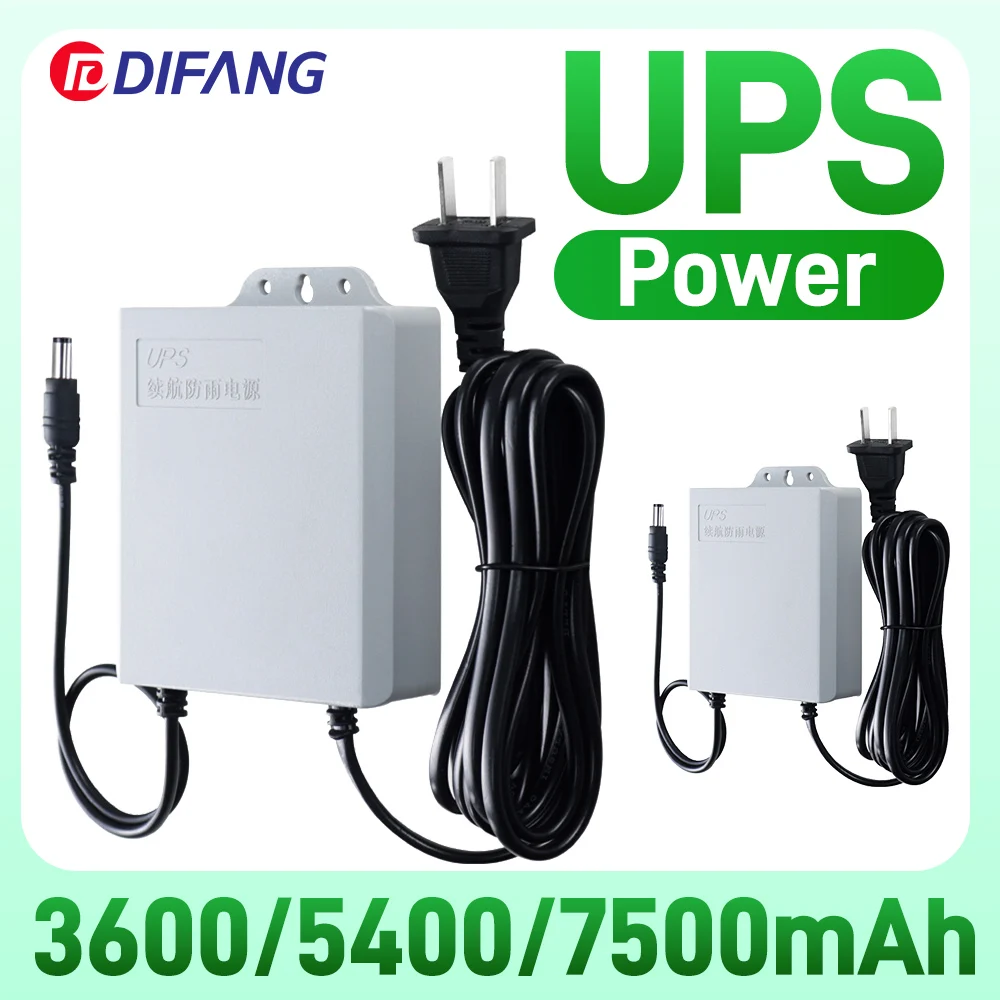 

Адаптер питания DIFANG UPS, 5400 мАч, аккумулятор, источник питания, выход 12 В постоянного тока, камера видеонаблюдения, ИБП, адаптер бесперебойного питания, отключение