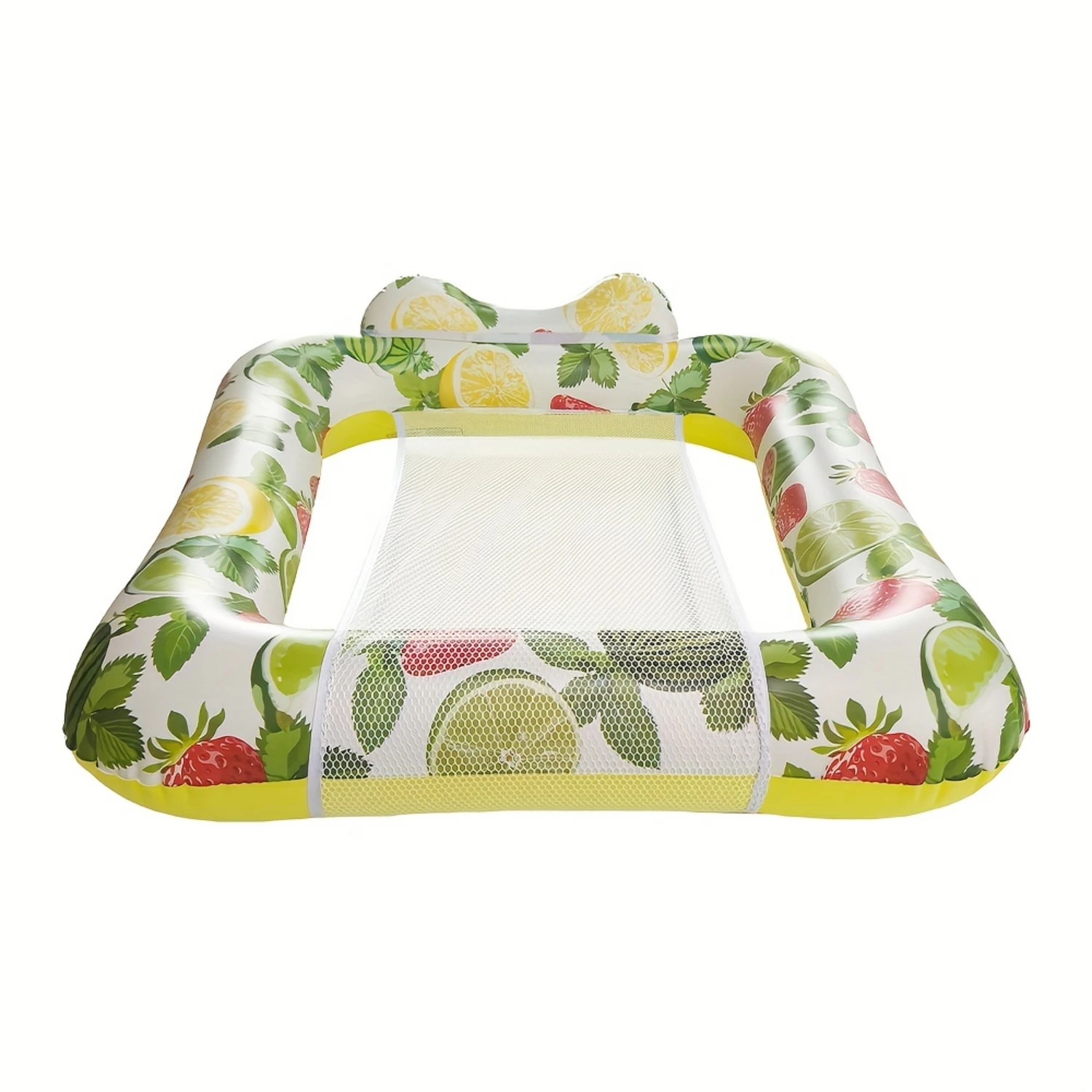 1pc Inflatable Leaf Square Lounge Chair Float For Adults - Comfortable Adult Lounge Chair, With Backrest, Perfect For Lake And B