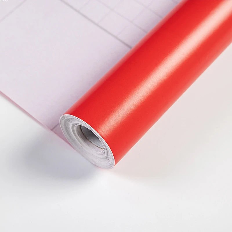 Self-Adhesive Thickened PVC Wallpaper Solid Color Computer Lettering Stickers Wall Decoration Wall Stickers Furniture Stickers