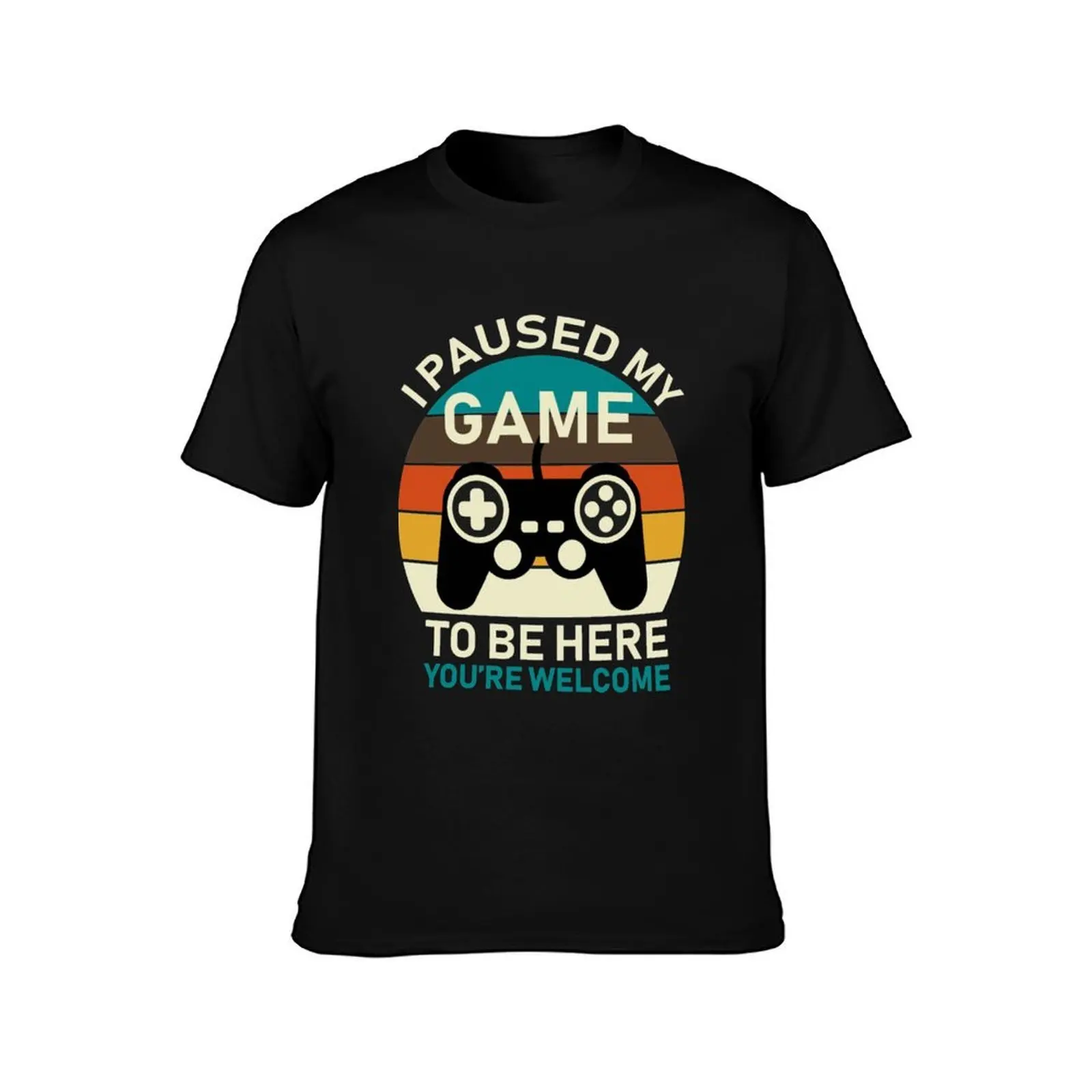 I Paused My Game To Be Here T-Shirt Soft Lightweight Cotton T-Shirt
