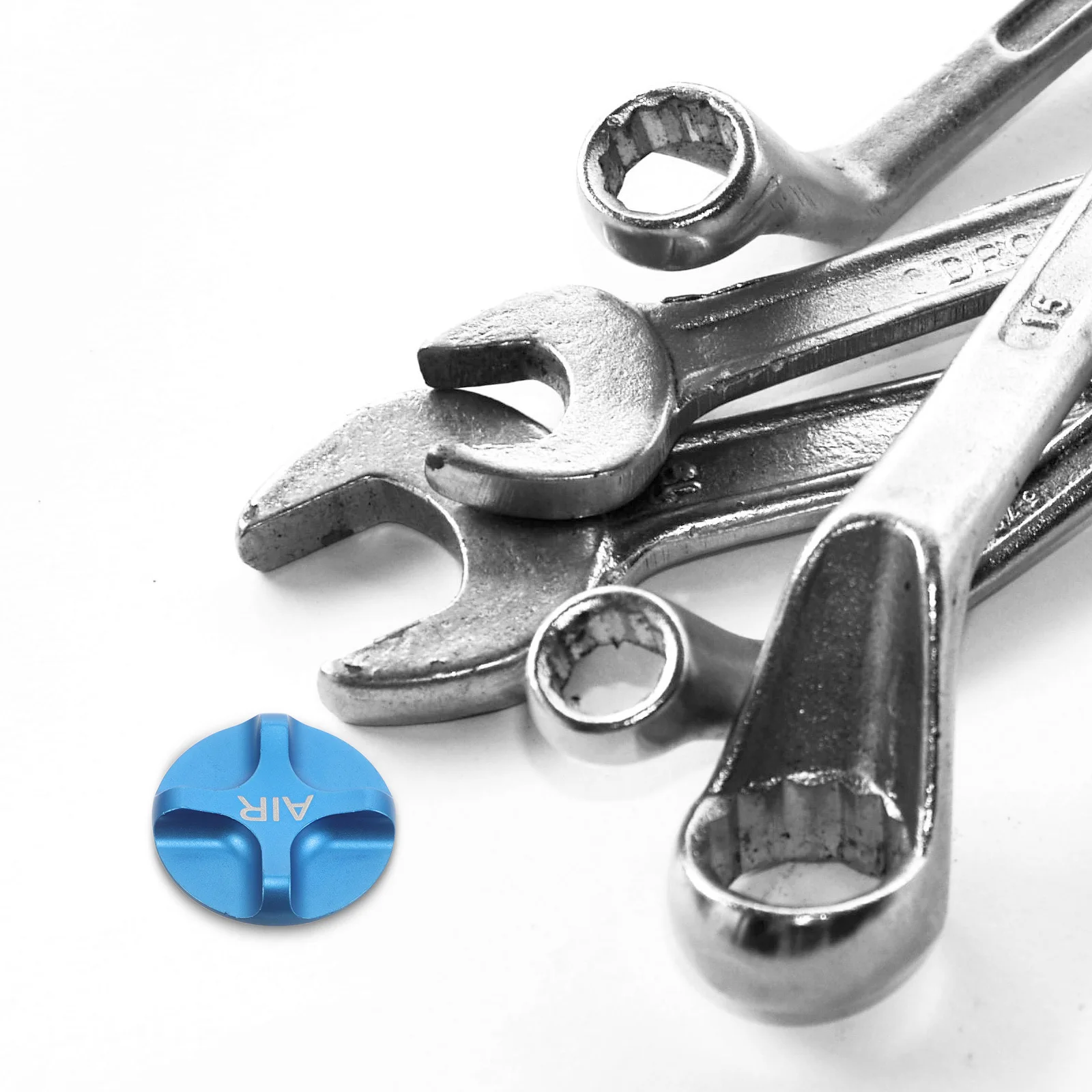 

Aluminum Alloy Bicycle Front Fork Air Nozzle Cover Lightweight Dust Proof Fit for Mountain Road Bike Suspension Valve Protection