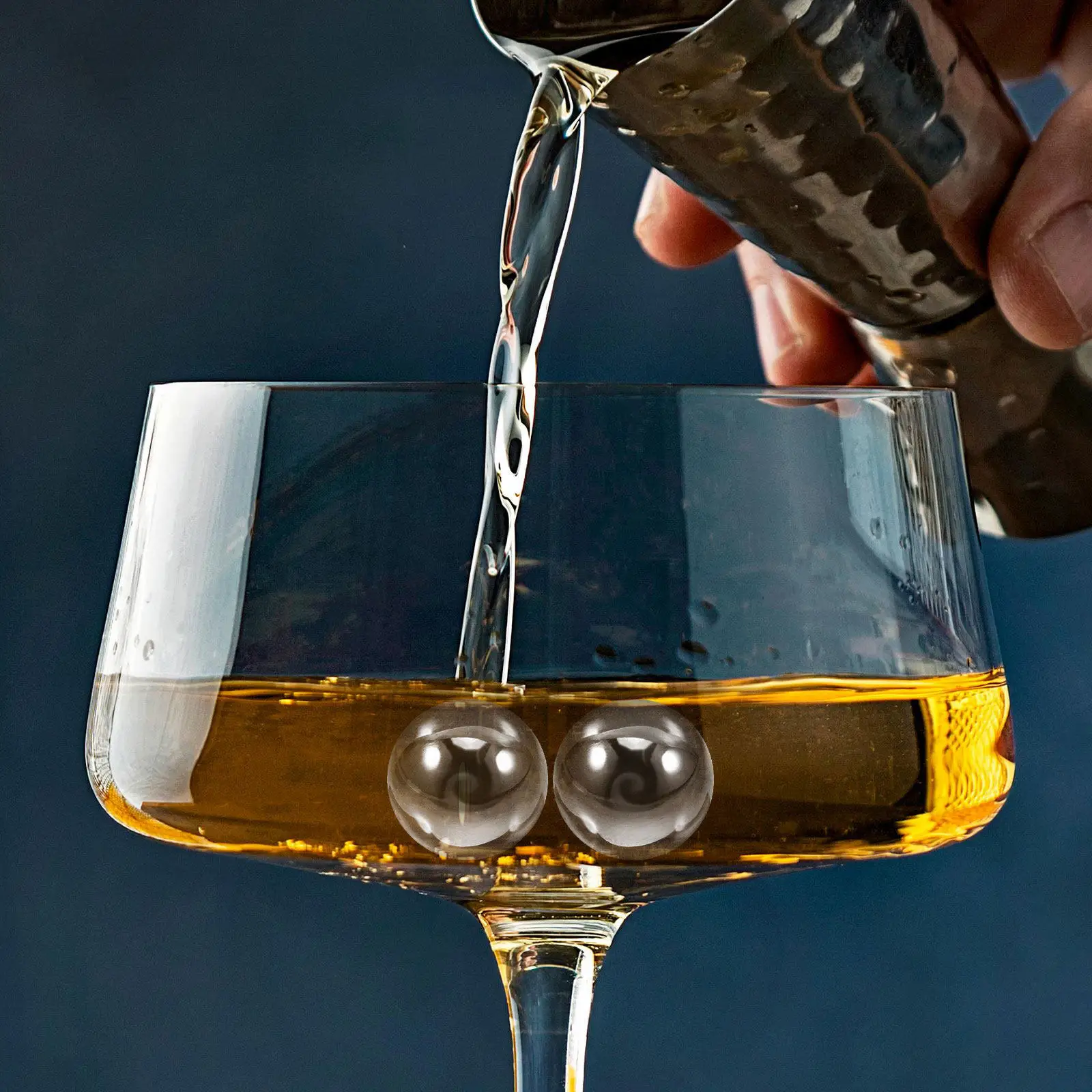 6Pcs 304 Stainless Steel Whiskey Stones Reusable Ice Balls No Dilution No Odor Chill Drink Without Melting Whiskey Accessories