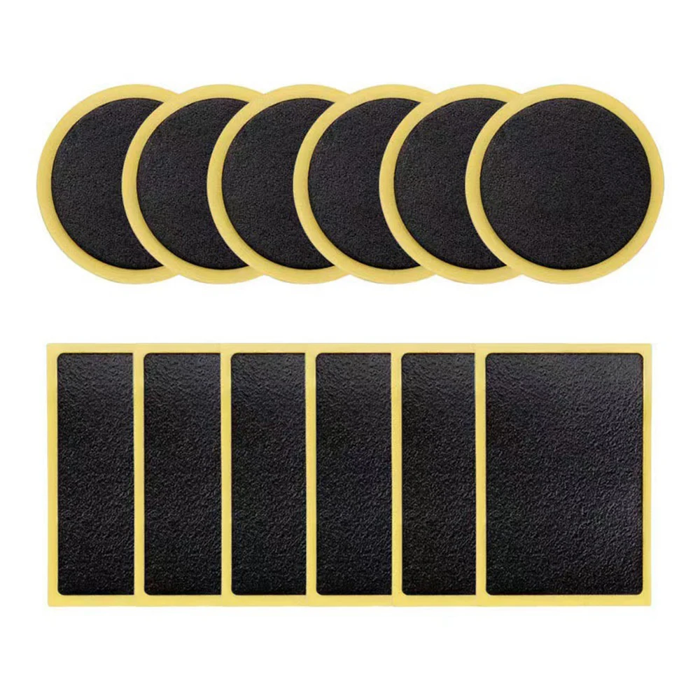 

Rubber Bicycle Tire Patches​​ ​​Quick Drying​​ Round ​​Quick Tire Repair​​ ​​Universal Fit​​ Durable ​​Glue-free Repair Kit​​