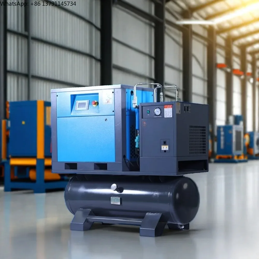 Compressor air Portable 5.5KW All in One Air Compressor With Dryer and tank 7.5HP Integrated Screw Air Compressor