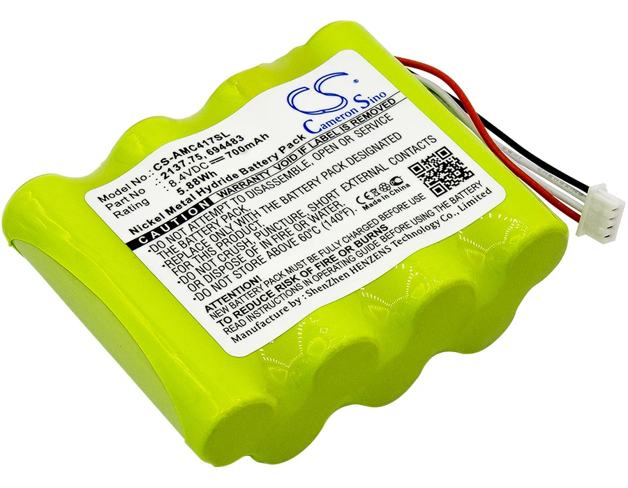 CS Replacement Battery for AEMC 6417 Ground Tester,PEL 102,PEL 103 PN:2137.75,694483,2137.81,2137.52,2137.61 700mAh / 5.88Wh