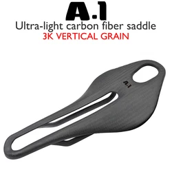 A.1 Carbon Saddle MTB/Mountain Bike Parts Front Seat Cushion 255*124mm For Gravel Road Cycling Accessories