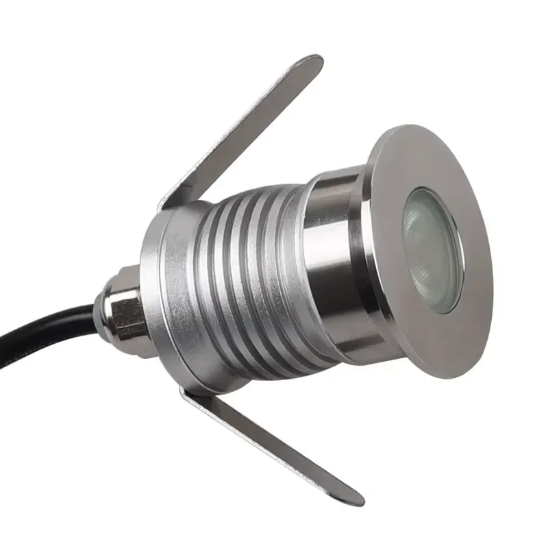 IP67 IP68 Waterproof Mini LED Underground Light Stainless Steel 1W 3W 12V RGB for Landscape Brick Deck Garden Burial