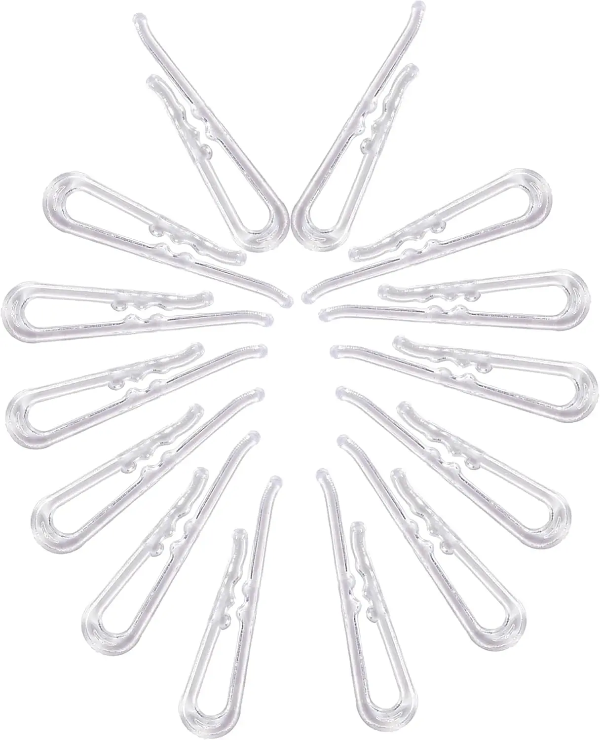 

850PCS Clear Alligator Clips with Teeth for Shirt Fixing, Fabric, Socks, Pants, Sewing, and Packing