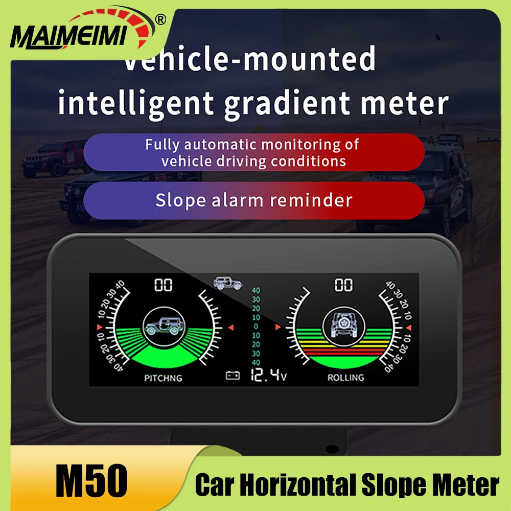 

Индикатор угла наклона M50 GPS HUD, измеритель угла наклона и расстояния, GPS+BDS спидометр, для внедорожников 4X4, проекционный дисплей, вольтметр