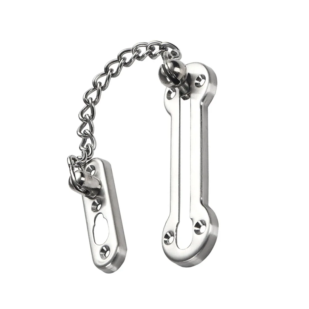 

1pc Stainless Steel Guard Anti-Theft Lock For Security Casement Window Door Extruded Chain Latch Lock Door Chain Durable Easy