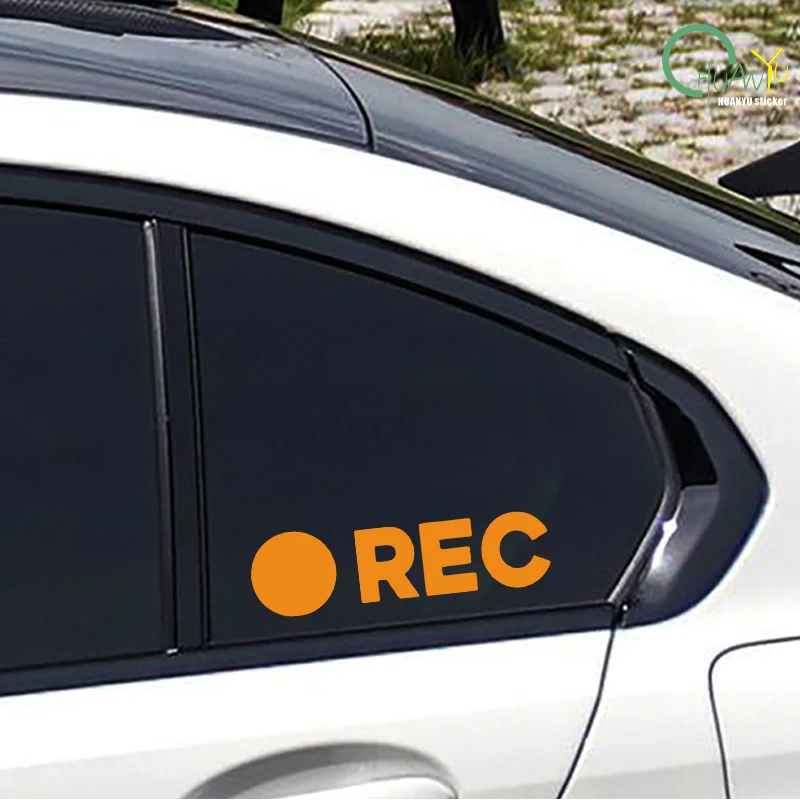 Creative short video opening REC funny connotation Car Hub car electric sticker body decoration car sticker view 5