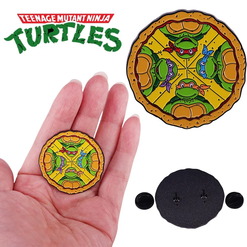 TMNT Ninja Turtles Cute Cartoon Enamel Pins Brooches Lapel Badges Animal Jewelry Gift for Kids Friends Clothes Backpack Decor