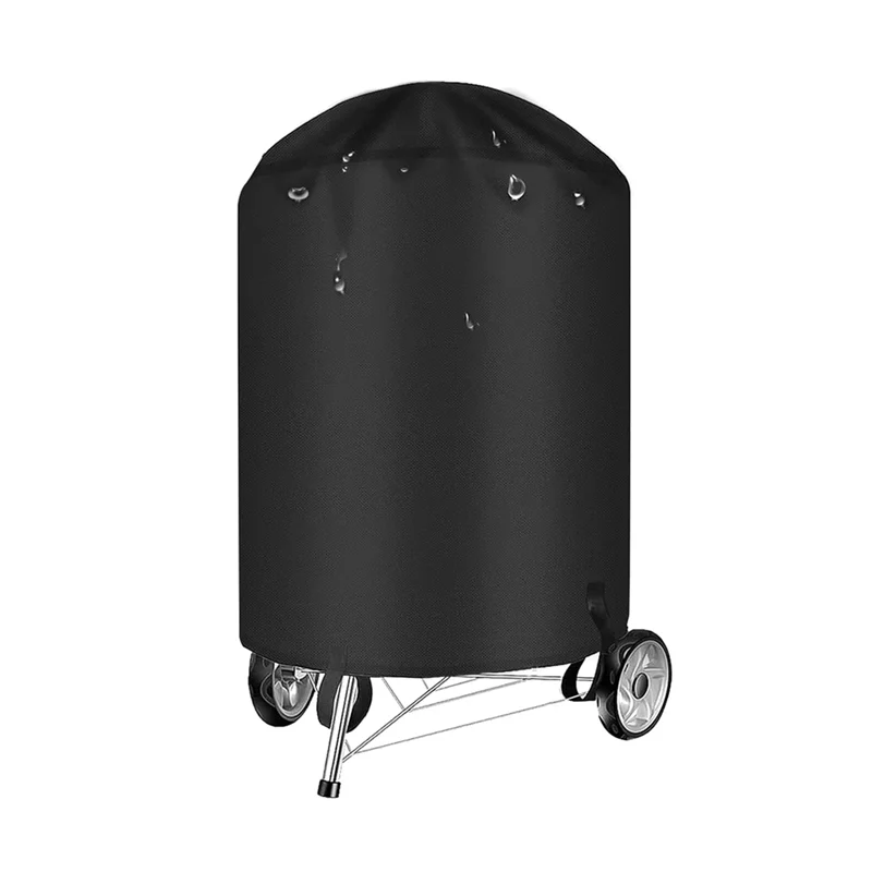A40Z-Grill Cover For 22 Inch Charcoal Kettle Outdoor Waterproof BBQ Cover For 22 Inch Charcoal Kettle Grills Black