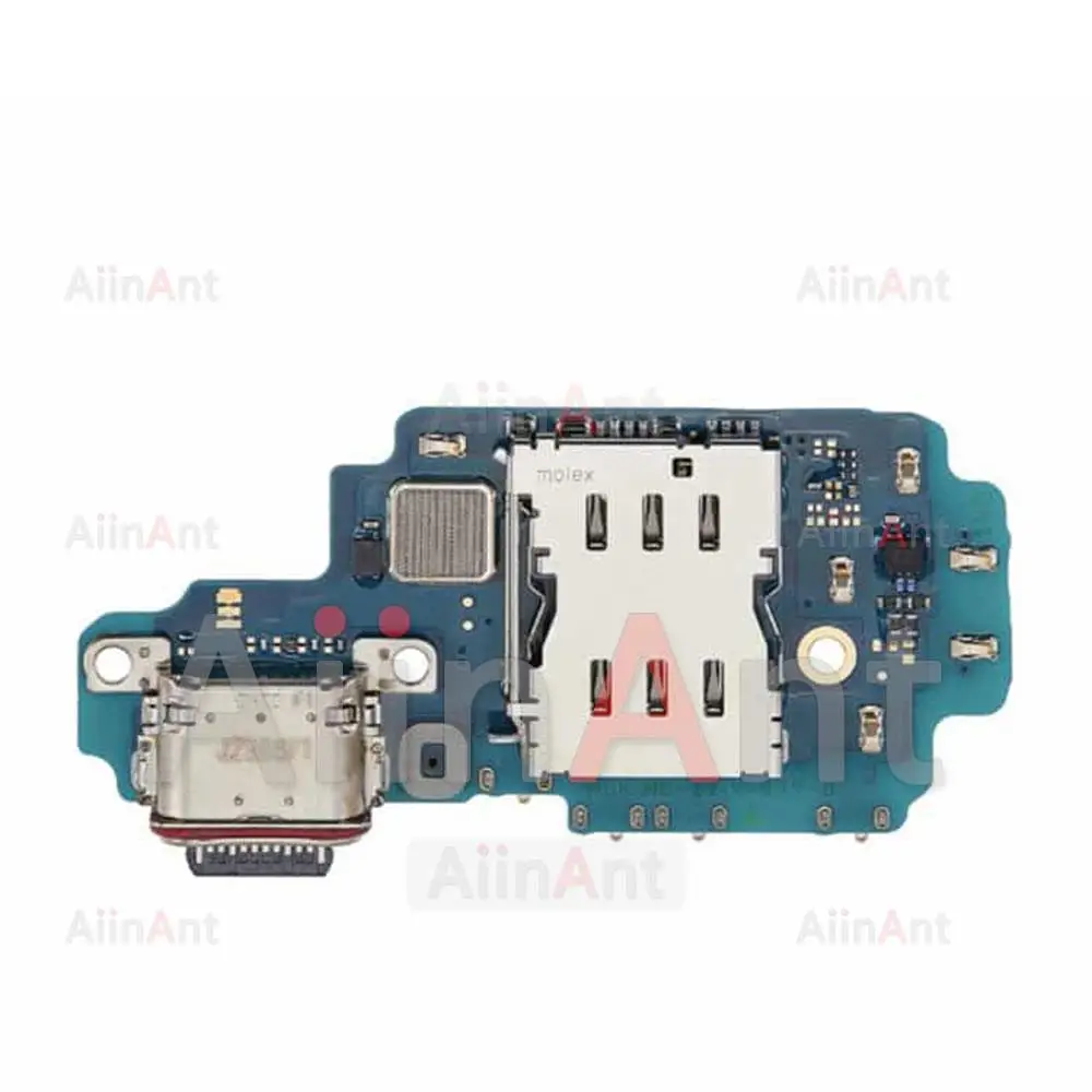 Aiinant USB Port Charger Board Dock Connector Charging Flex Cable For Samsung Galaxy S23 Ultra Plus S23+ S911B S916B S918B 5G