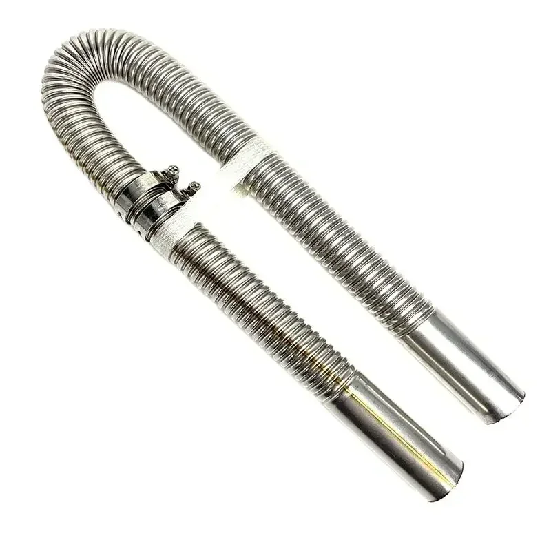 NEW 60cm-300cm Air Diesel Parking Heater Stainless Steel Exhaust Pipe Tube Gas Vent Hose Car Truck VAN