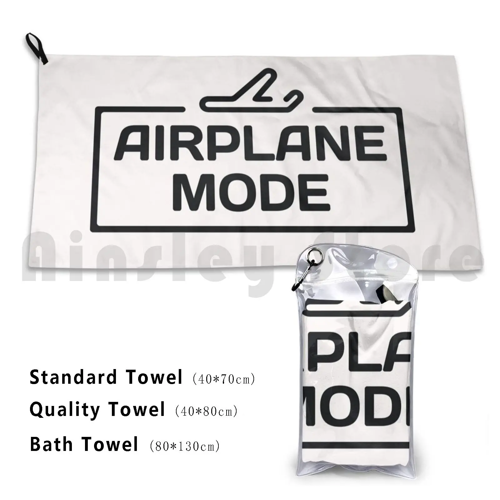 Airplane Mode Beach Towel Quick Dry Quality Towel Vacation Airplane Fly Pilot Traveler