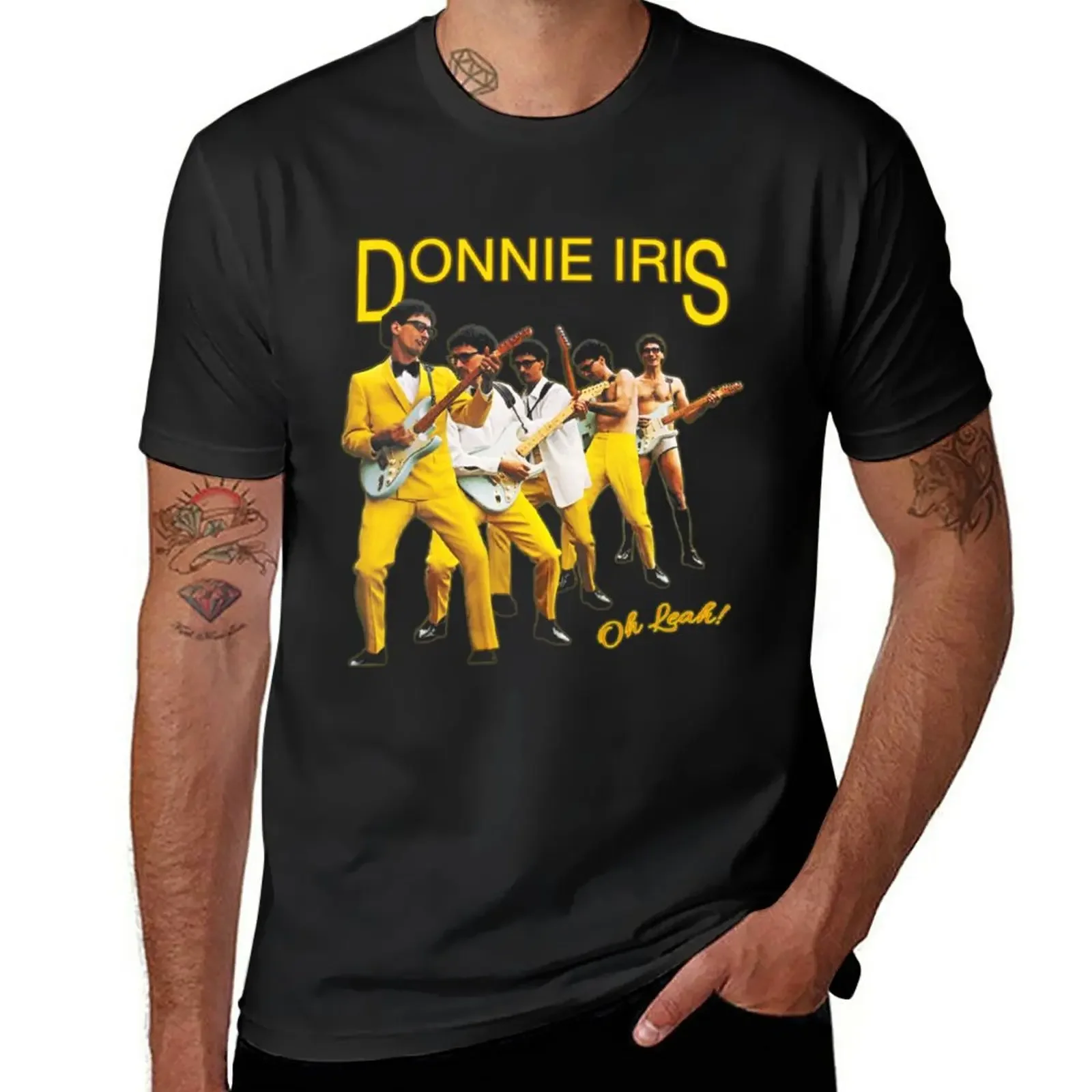 

Donnie Iris 2 T-Shirt oversized vintage clothes T-shirts for men cotton