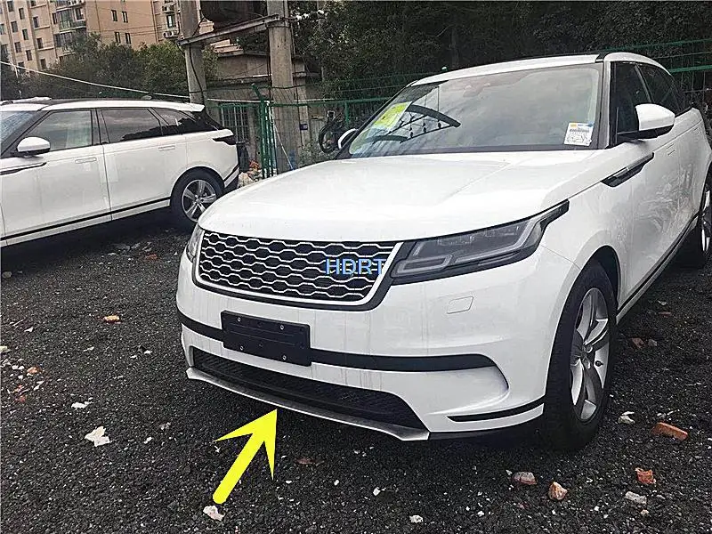 

For Land Rover Range Rover Velar 2017+ Car Style Low Configuration Trim Strip Front Bumper Up Grid Grill Moulding Grille Molding