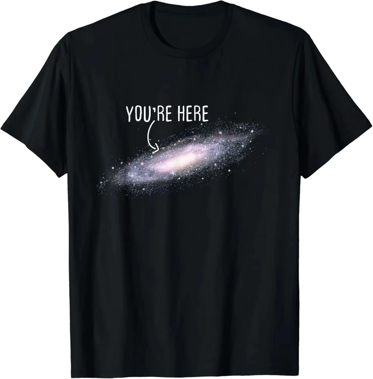 Very Interesting You're Here_ Galaxy Astronomy Space  Science Fiction  Women's and Men Graphic T-shirts