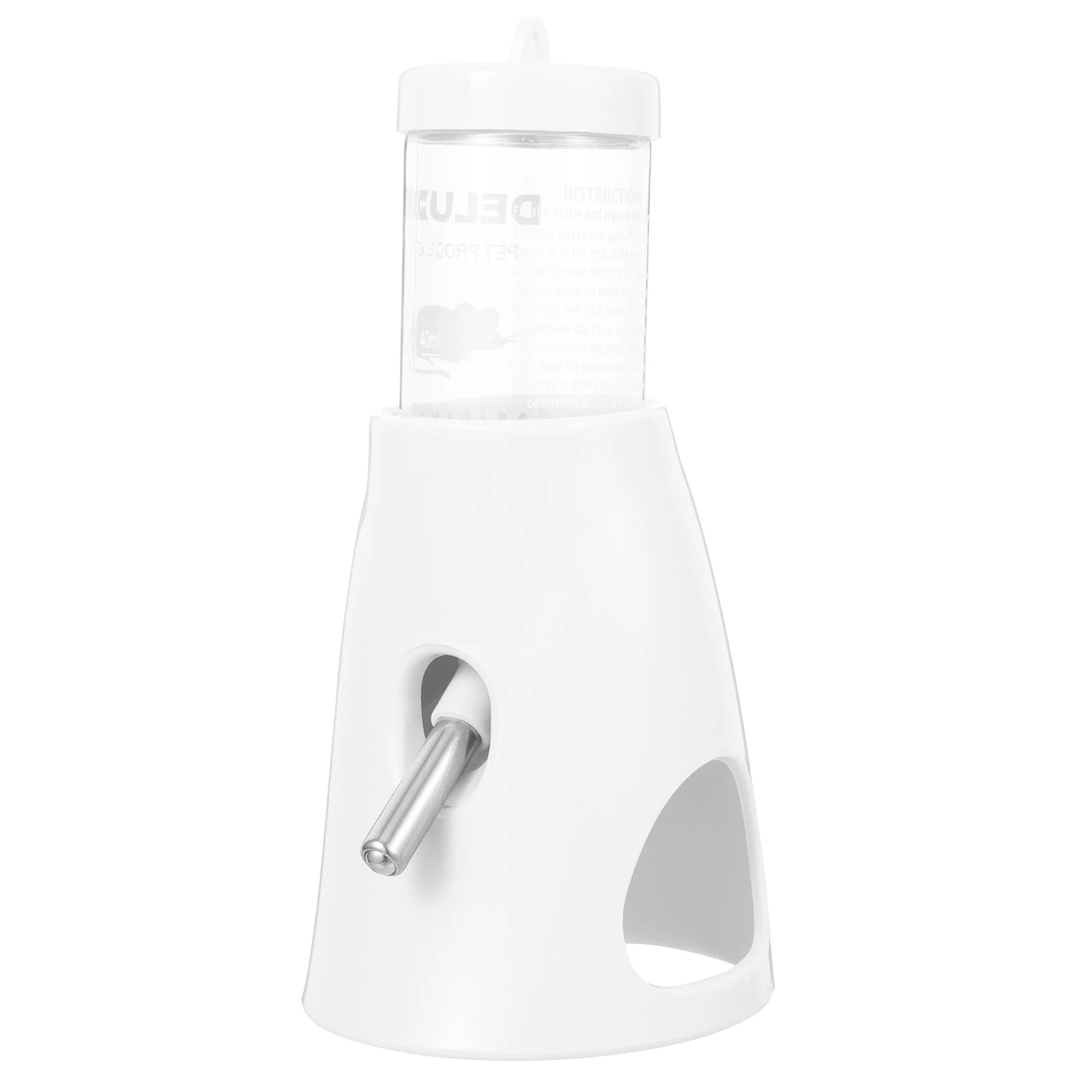 

Pet Water Transparent Leak Proof Standing Chinchilla Bottle Easy Observation Hamster Cage Feeder Daily Supplies Household