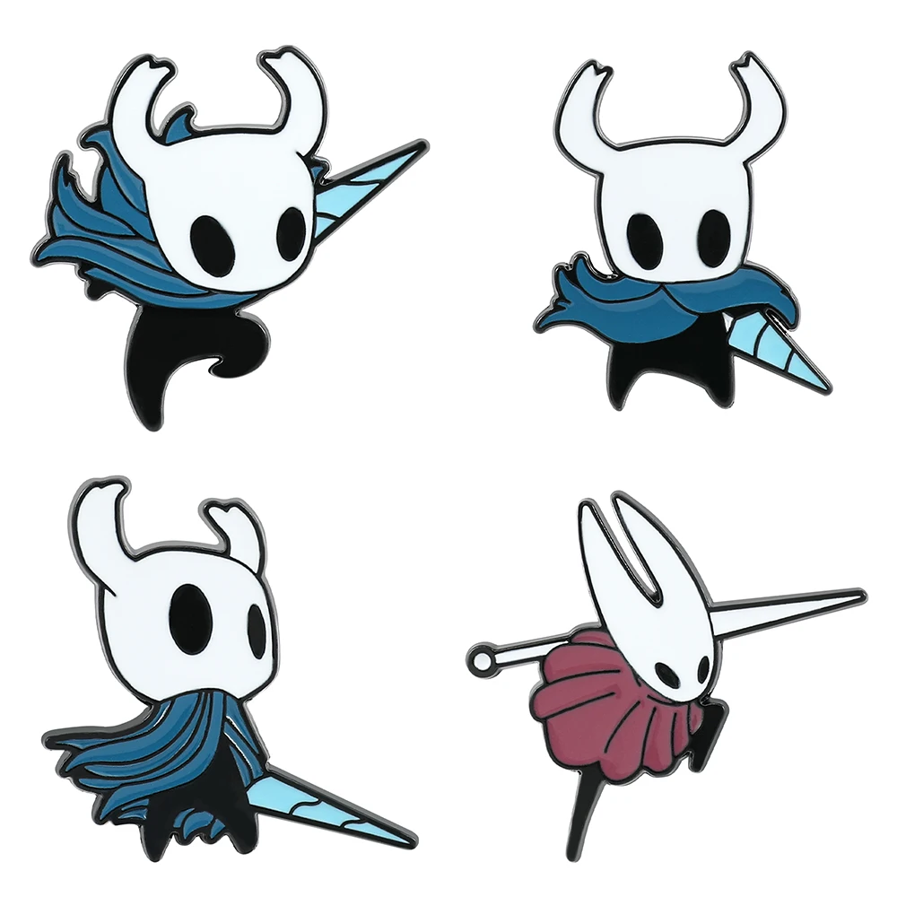 Hollow Knight Enamel Pins Cute Cartoon Metal Brooch Game Jewelry Badge for Backpack Pins Accessories Gifts