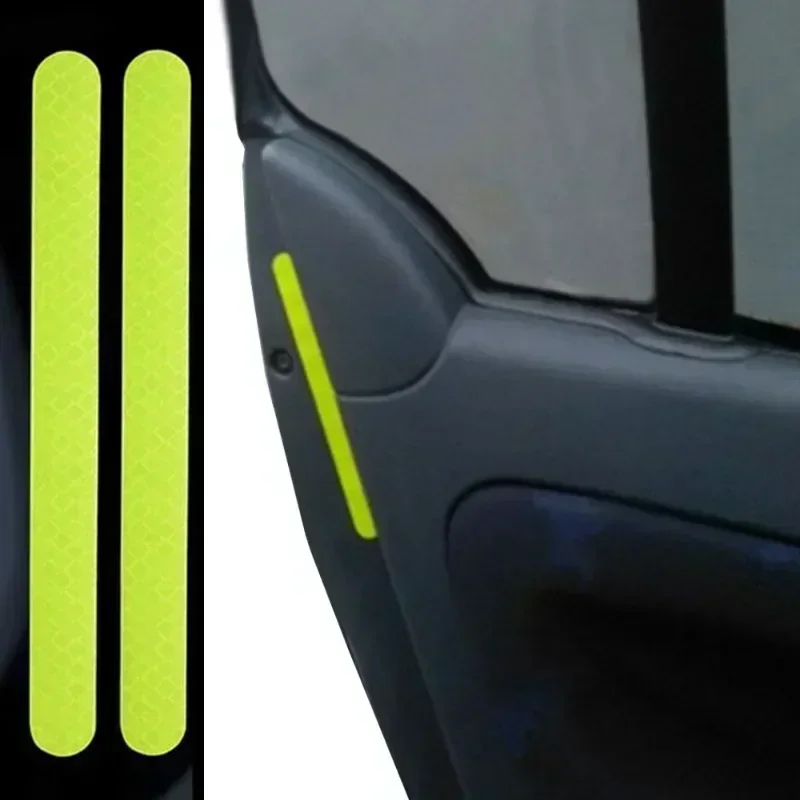 Car Rearview Mirror Reflector Stickers Universal Warning Anti-collision Reflective Strips Auto Exterior Accessories Reflex Tape