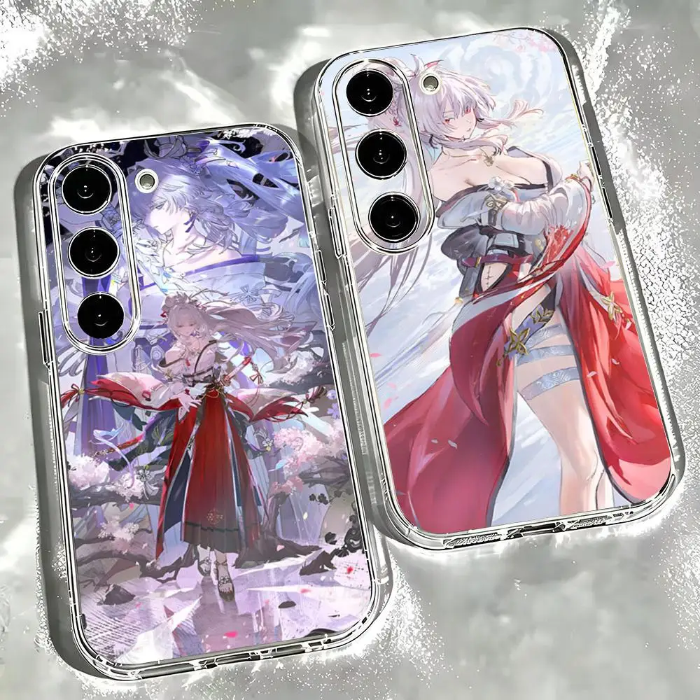 Game Wuthering Waves-S Hiyuki Phone Case Clear Case For Samsung S26 S25 S24 S23 Plus Ultra Galaxy A34 A54 A13 A23 A33 A53 Transp