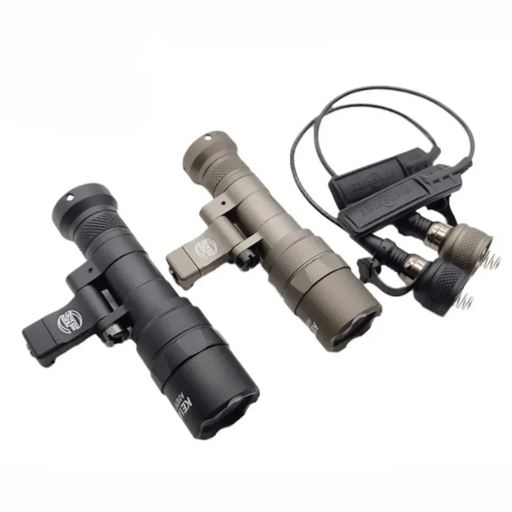 強力なポータブル M300A/M340C LED 戦術懐中電灯屋外狩猟ガンライトフィット 20 ミリメートルレールと圧力スイッチ