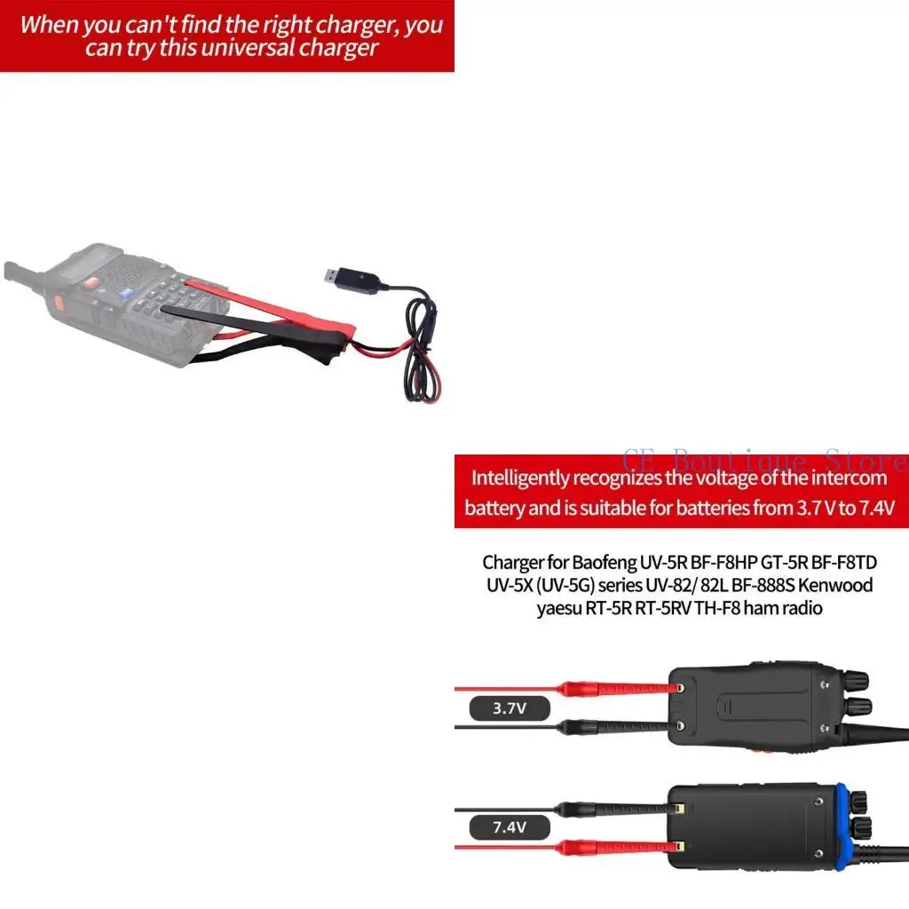 652f Двухчастотный радиозарядный зарядник с индикаторным светом для UV-5R BF-888S TYT-RETEVIS