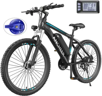 Image Electric Bike for Adults with 500W Motor[Peak 750W], 48V 499Wh Ebike, Up to 45 Miles, 3H Fast Charge, 26'' Gladiator Electric Mo