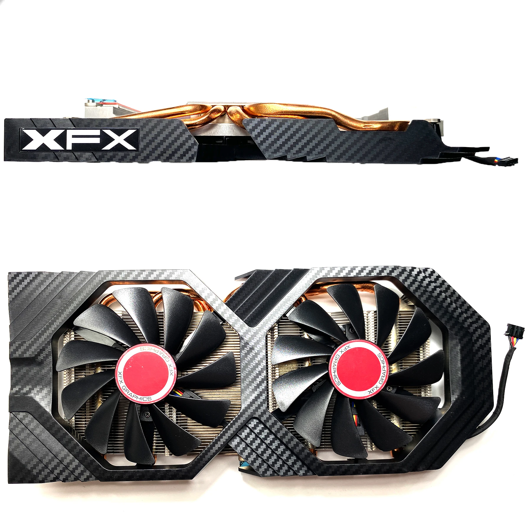 Imagem -03 - Substituição da Placa Gráfica Conjunto do Radiador do Ventilador Versão Black Wolf Radeon Xfx Rx580 588 590 8gb Novo