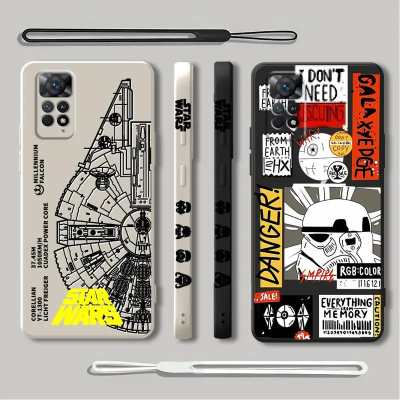 Wars Stars Stormtrooper Case for Xiaomi Redmi Note 12 10 Pro Plus 9S 11 Pro 5G 8 9 10 Pro 10T 9T 7 12S 11S Silicone Cover Luxury