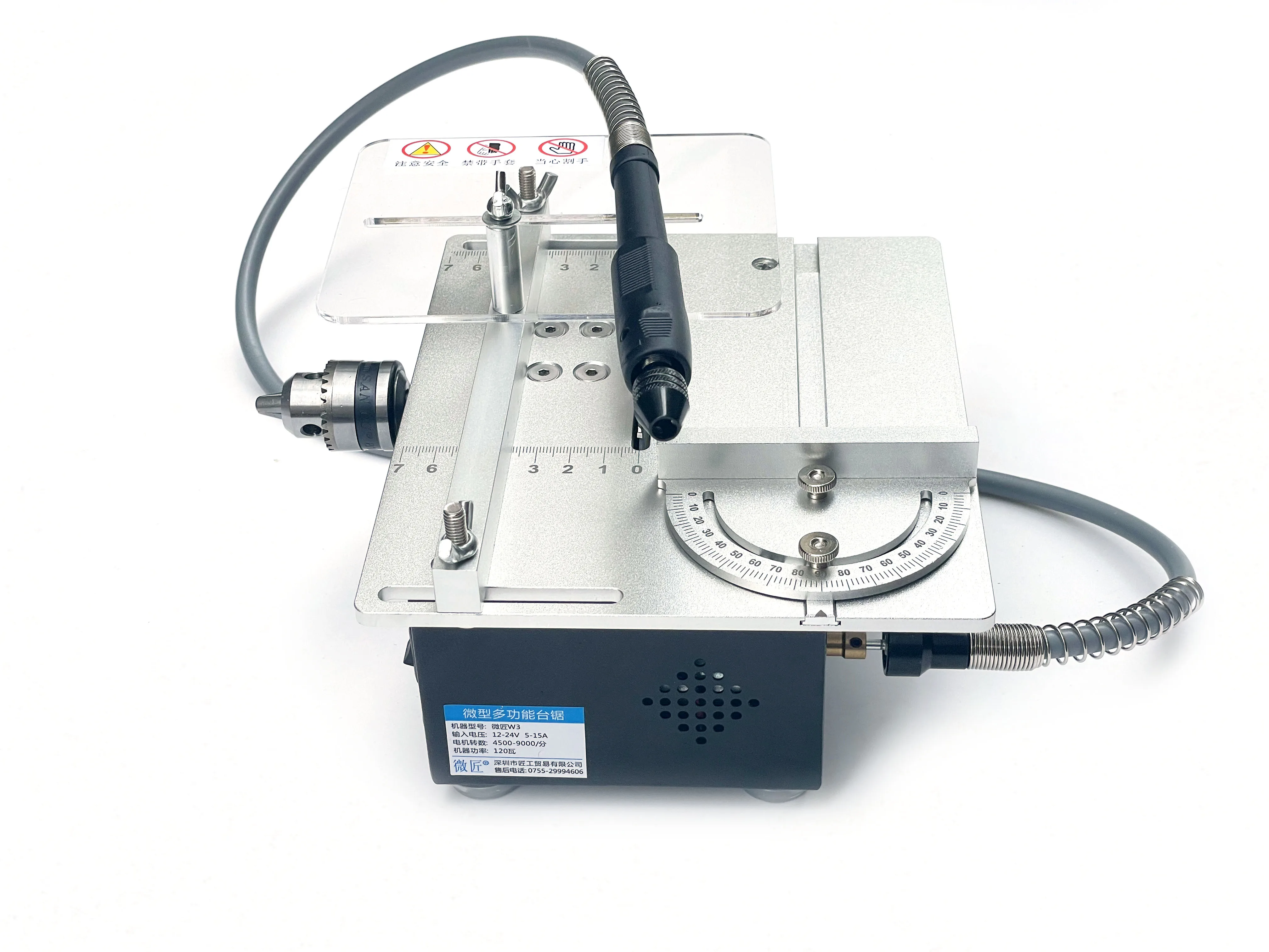 

Micro table saw Micro multi-function chainsaw Small woodworking table saw Tabletop cutting machine Mini precision