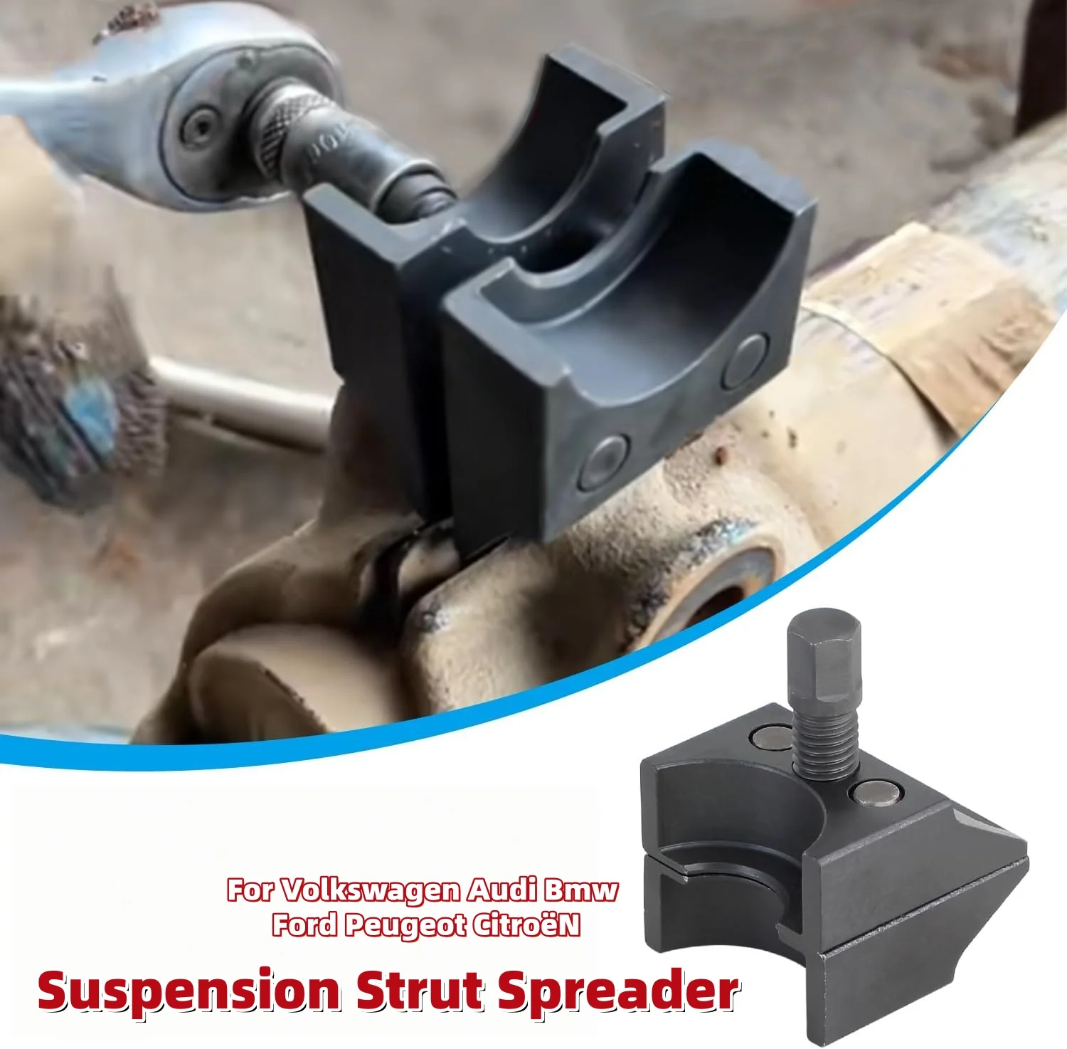 Split Hub Steering Knuckle Spreader Tool for Audi Ford Peugeot Vw Bmw Practical Suspension Shock Absorber Removal Auto Repair