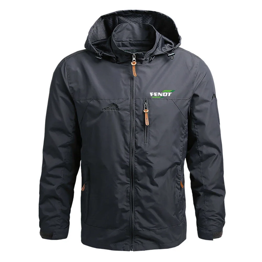 

FENDT 2024 Spring And Autumn New Style Men Printing Zipper Coat Windproof Waterproof Comfortable Jacket Outdoor Sportswear