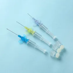 50pcs Disposable IV Cannula Intravenous Injection Catheter with Wing 22G 24G 26G For Pet Dog Cat Animals Veterinary Suppliers