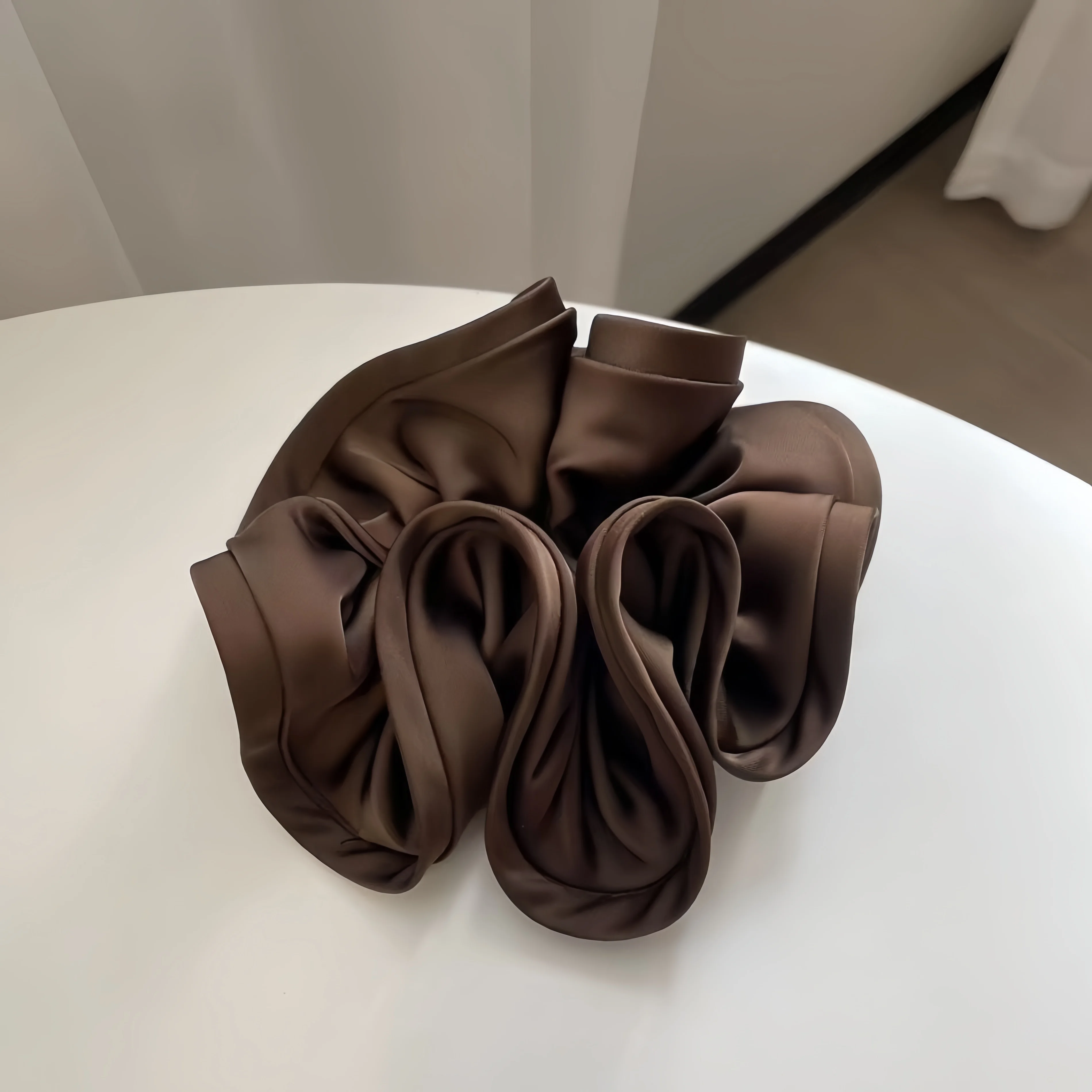 Koreaanse Grote Haarband Lint Scrunchies Satijnen Elastische Haarband Boog Vrouwen Eenvoudig Temperament Nieuwe Stijl Paardenstaart Haaraccessoires