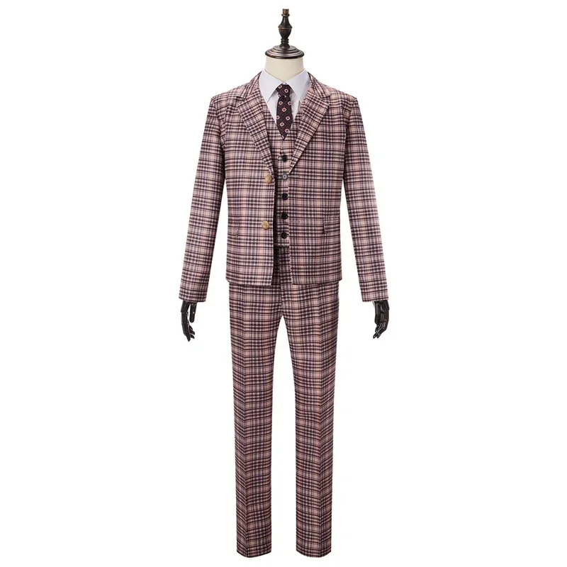 Film Roald Dahl's Matilda the Musical Mr. Wormwood Cosplay Outfit Carnevale di Halloween Costumi natalizi Abito uniforme con cravatta M