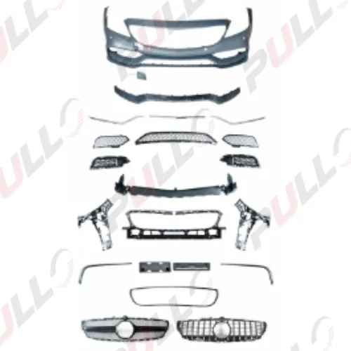 Body kit suitable for Benz CLS W218 2015-2018 to CLS63 AMG model include front bumper assembly grille rear diffuser tail pipes