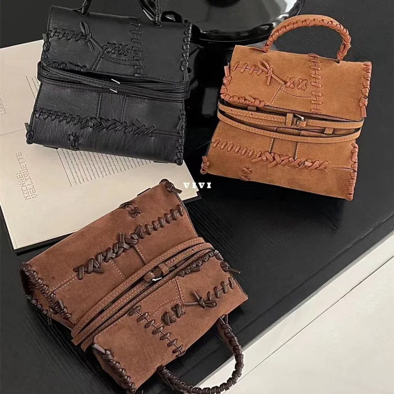 

High quality handmade woven strap bag with niche design, women's new fashionable and versatile handbag crossbody bag