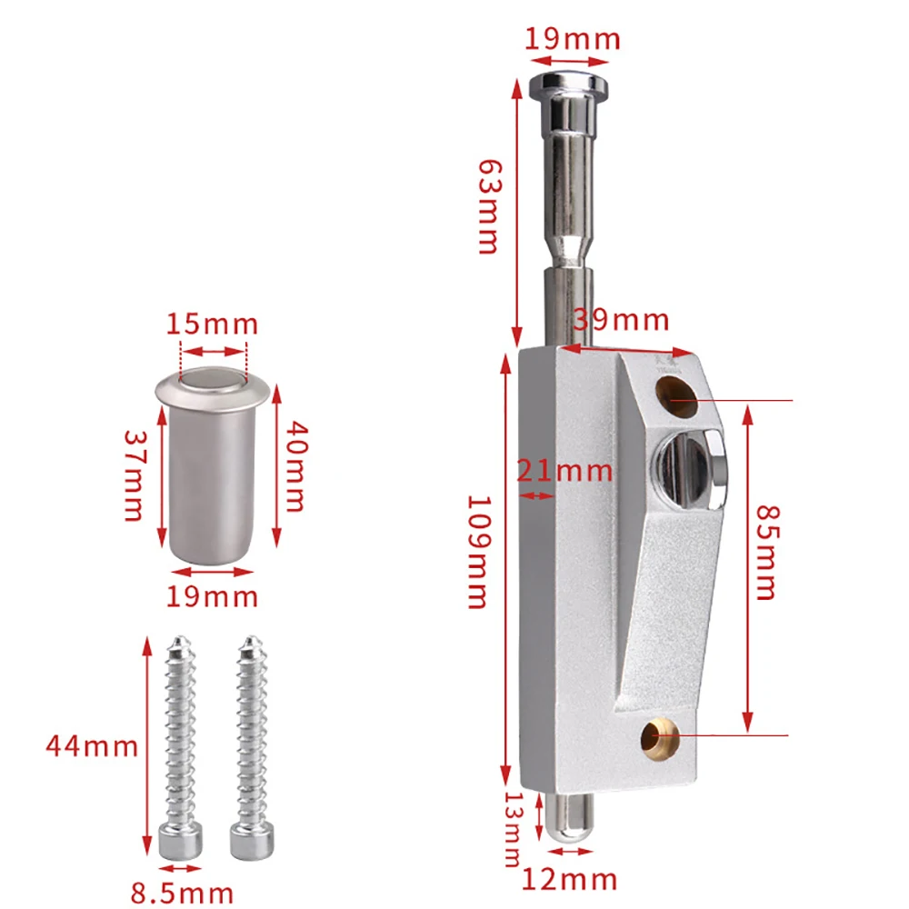 1Pcs Wooden Door Floor Lock Spring Bolt Lock Door Bolt Lock Floor Bolt Lock For Framed Door Automatic Revolving Door Lock Latch